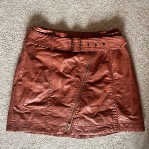 Free People Black Mini Skirt